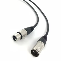 Câble XLR à prix d'usine, connecteur XLR neuf mâle-femelle, câbles DMX XLR 3 broches 10 pieds 3m, câble argenté