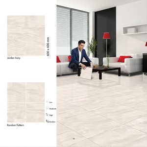 Vistaar Irvin Grey PGVT Porcelain Floor Tiles 600x600mm Polished Marble Look Vitrified - Product Image 5