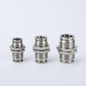 ข้อต่อลมแบบ PM Series พร้อมแผ่นเชื่อมต่อเร็ว แบ่งส่วนด้วยสแตนเลส ปลอกทองแดงทั้งหมด ชนิดข้อต่อลม - Product Image 3