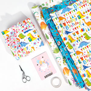 Wholesale High Quality Birthday Tissue <b>Rolls</b> Dinosaur Carton Packaging <b>Wrapping</b> <b>Paper</b> <b>Roll</b> Uperior Craftsmanship - Product Image 2