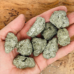 Piedras de Pirita Natural al por Mayor, Pequeños Trozos de Pirita Amarilla, Cristales Crudos para Decoración del Hogar y Fabricación de Joyas - Product Image 1