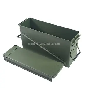 PA120 Tactical Ammo Can Green Munition vorrats behälter mit Front verriegelung system Munition gehäuse in Stahl qualität