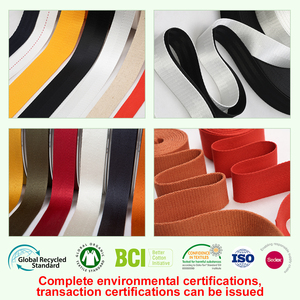 Custom Color Eco-friendly Biodegradable Hemp Cotton Ribbon Herringbone Webbing Tape Suitcase <strong>Luggage</strong> Bag Strap Backpack Belt - Product Image 3