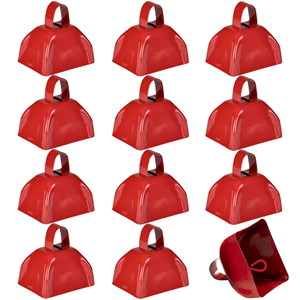 Cloche à main carrée en métal de 3 pouces pour fêtes, avec poignée, pour événements sportifs et animations, vente en gros - Product Image 1
