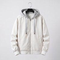 Veste en cuir PU teintée et enduite pour hommes grande taille Streetwear à capuche manteau universitaire Hip Hop coupe-vent unisexe veste en faux cuir