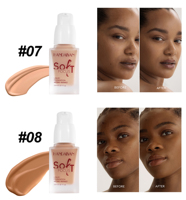 HANDAIYAN En gros 10 couleurs Correcteur liquide matifiant, contrôle du sébum, éclat naturel, texture douce, couvrance modulable, teinte foncée