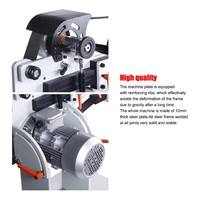 Meuleuse à bande verticale et horizontale JZ-S09 2x72, 1,5 kW, vitesse variable réglable en continu, vitesse maximale de 2800 tr/min, pour la fabrication de couteaux
