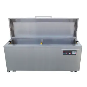 Two tanks ultrasonic cleaner with industrial rinsing ultrasound cleaning washing machine