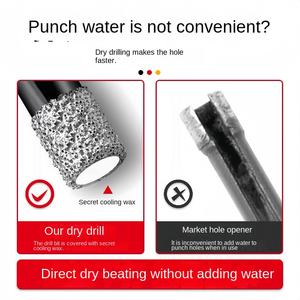 Herramienta Manual para Perforar Azulejos de Cerámica, Mármol y Piedra, con Abertura Hexagonal Grande para Soldadura <span class=keywords><strong>PEX</strong></span> - Product Image 4