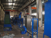 Fosita Ligne de lavage d'emballages industriels entièrement automatique Machines de tri de bouteilles en PET Équipement de recyclage avec dissolvant d'étiquettes