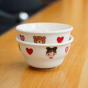 ชามข้าวพอร์ซเลนเคลือบใต้ผิวเคลือบ ใช้กับไมโครเวฟได้ เหมาะสำหรับเทศกาลมิตรภาพ ของใช้ในครัวเรือน ปี 2025 ใหม่ คุณภาพสูง ดีไซน์สร้างสรรค์ ลายการ์ตูน สวยงาม - Product Image 3