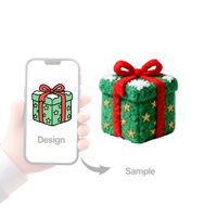 Porte-clés en peluche mignons, personnalisés en PP, anti-stress, pour décoration de canapé d'enfants, cadeaux de Noël, thèmes sapin de Noël, bonbons et boîtes cadeaux