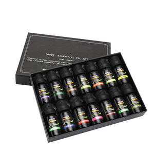 Caja de embalaje de botellas de aceite esencial, papel plegable con estampado personalizado, con divisores de inserción - Product Image 1