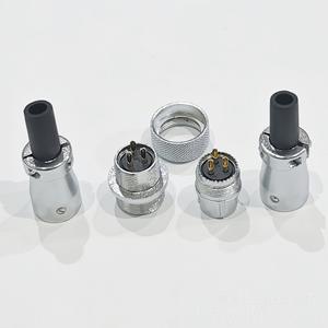 Prise et prise de courant aéronautiques TQZQM16 WS16, 2 à 10 broches, en alliage de zinc, plaqué or, connecteur CC en cuivre, interoperabilité - Product Image 4