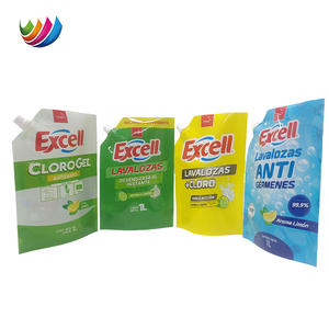 1L <span class=keywords><strong>richiudibile</strong></span> beccuccio stampato personalizzato Stand Up piatto sacchetto di imballaggio di plastica con manico beccuccio sacchetto - Product Image 3