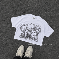 Camiseta OEM de Diseño de Calidad para Hombre y Mujer, Estampado Holgado de Seda/Algodón, Camiseta Informal Premium de Moda, Prenda Personalizada