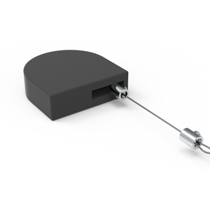 Auto Retractable Cable <b>Lock</b> Oval Double-sided Adhesive Anti-theft Anti-lost Pull Box for <b>Remote</b> Control Security - Product Image 3