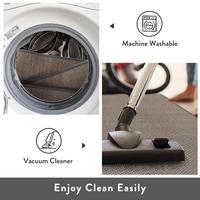 Modern Woven Kitchen Floor Mats Rubber Backing Non-Slip Cushioned Soft Water Absorbent Washable Doormat Bathroom Runner Area Rug