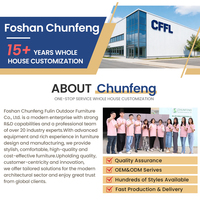 Set Furnitur Taman Luar Ruangan Tradisional Fulin, Tahan Segala Cuaca, Rangka Aluminium, Sofa Patio untuk Ruang Tamu & Ruang Makan