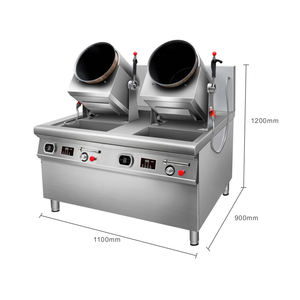 Semikron Robot de Cocina Automático Personalizado 110V/220V/Gas para Wok, Fideos y Arroz Frito, Máquina de Salteado Eléctrica/a Gas - Product Image 4