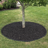 Bordure de jardin en acier galvanisé, bordure de pelouse pliable pour parterres de fleurs, cerceaux d'arbres et allées