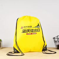 Sac à dos promotionnel pliable et imperméable avec cordon de serrage, en tissu non tissé, avec logo, sac de sport tendance – Grande Vente