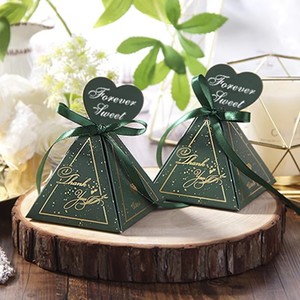 Custom Small Cookie Chocolate Box Paper Treat Boxes <strong>Mini</strong> Favors Candy Gift Boxes with Ribbons for Guests Birthday Wedding - Product Image 5