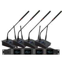 Système de microphone sans fil multifonction U-8700 avec micros portatifs, cravate et de conférence