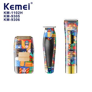 ชุดเครื่อง<span class=keywords><strong>ตัดผม</strong></span> Kemei รุ่น KM-1102H 9305 9306 สำหรับมืออาชีพ ชุดอุปกรณ์<span class=keywords><strong>ตัดผม</strong></span>ไฟฟ้า ลายการ์ตูนสีสันสดใส สไตล์ Tuya - Product Image 4