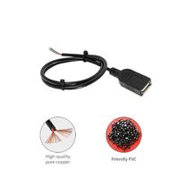 4-adriges USB-Verlängerungskabel (Stecker auf Buchse) mit 24+28AWG blankem Kupferleiter, doppelt geschirmt, für schnelles Laden und Datenübertragung