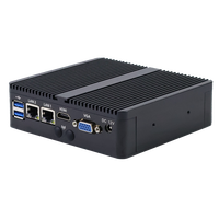 Mini PC Serveur Embarqué Intel Core J1900, Ordinateur Industriel Sans Ventilateur, 2G-16G RAM, 32G-512G SSD, Compatible Win7/Win10/Linux, Extensible