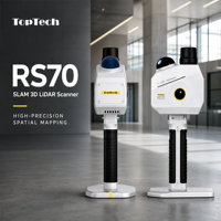 Scanner laser 3D TopTech RS70 SLAM haute précision avec LiDAR SLAM et caméras 12MP pour la mesure et l'analyse