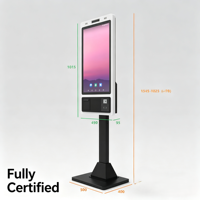 Kiosque de commande en libre-service pour restaurant Android 32 pouces avec imprimante 80 mm, kiosque direct usine