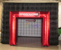 Tente de discothèque gonflable 4x4m avec logo personnalisé, tente de fête gonflable pour événements en plein air, discothèques et activités festives