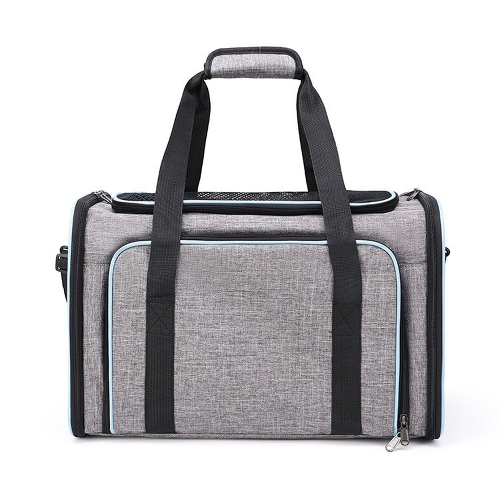 Grey with blue borders
