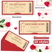 Certificats cadeaux vierges personnalisés pour la Saint-Valentin, cadeau romantique, cartes « Je te dois quelque chose » coquines, coupon cadeau romantique