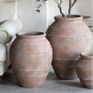 <span class=keywords><strong>Macetas</strong></span> <span class=keywords><strong>Grandes</strong></span> <span class=keywords><strong>de</strong></span> Cerámica Terracota Hechas a Mano, Estilo Europeo, <span class=keywords><strong>para</strong></span> Decoración del Hogar y <span class=keywords><strong>Jardín</strong></span>, <span class=keywords><strong>para</strong></span> Balcón - Product Image 1