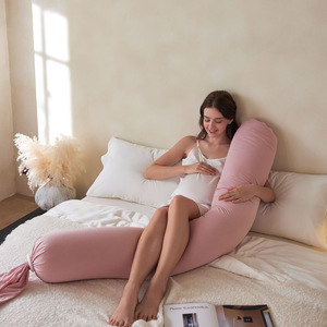 Oreiller <span class=keywords><strong>de</strong></span> maternité intégral pour femmes enceintes, oreiller d'allaitement doux en EPS 100% coton, oreiller <span class=keywords><strong>de</strong></span> <span class=keywords><strong>grossesse</strong></span> - Product Image 5