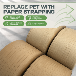 Sangles en papier en gros pour emballage de charges lourdes, bande de cerclage en papier pour diverses applications de lignes d'emballage - Product Image 3