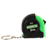 Cinta Métrica Personalizada al por Mayor con Llavero, Retráctil de 2 Metros, para Regalos Promocionales de Marca Corporativa, Directo de Fábrica