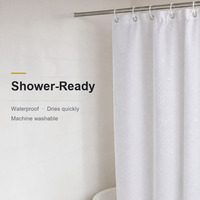 Ensemble de rideaux de douche de Noël motif flocon de neige avec œillets en laiton et crochets, imperméable, épais, pour décoration de salle de bain hivernale, fournisseurs en gros