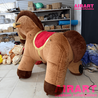 Cheval en peluche publicitaire de Noël pour accessoires de scène, ballon gonflable promotionnel personnalisé en forme de cheval pour la décoration de parcs d'attractions