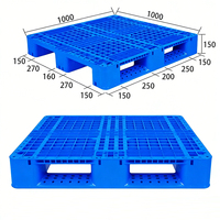 Palette en plastique légère et portable à bas prix, palette jetable pour l'exportation et l'expédition