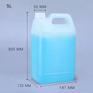5 Liter HDPE Plastik flaschen Eimer 5 Liter quadratische große Trommel mit Griff