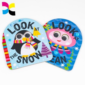 Livres interactifs personnalisés pour bébés : Regardez les yeux qui bougent ! Livres d'histoires éducatifs pour enfants sur le thème de la neige et de l'océan avec des yeux lumineux. - Product Image 3
