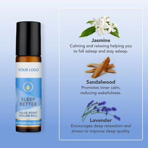 Aceite Esencial para Dormir de Marca Propia en Roll-on para un Sueño Reparador y Relajación con Aceite 100% Puro de Lavanda, Jazmín y Sándalo - Product Image 2