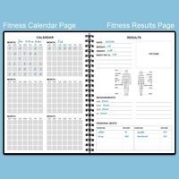 Planificateur d'entraînement de remise en forme personnalisé en papier à spirale pour femmes et hommes, carnet d'exercices A5 pour suivre la perte de poids
