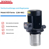 Pompe à eau verticale H2V pour machine-outil, pompe centrifuge multi-étages en acier inoxydable, pompe de refroidissement triphasée 380V à haute pression