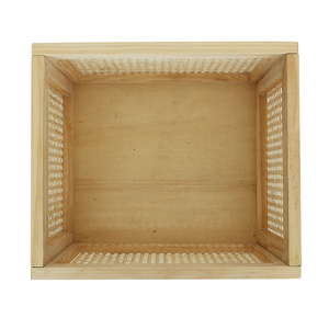 Cesta de almacenamiento de ratán y madera para juguetes, cesta de almacenamiento de ropa, <span class=keywords><strong>2022</strong></span> - Product Image 4
