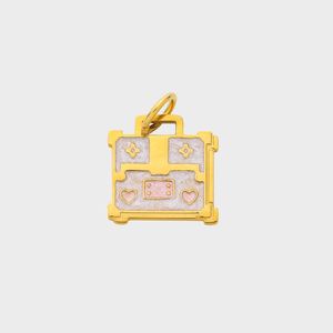 จี้หยกแท้สไตล์วินเทจ ชุบทอง 18K สแตนเลสสตีล ไม่เป็นแม่เหล็ก ผลิตในจีน - Product Image 4